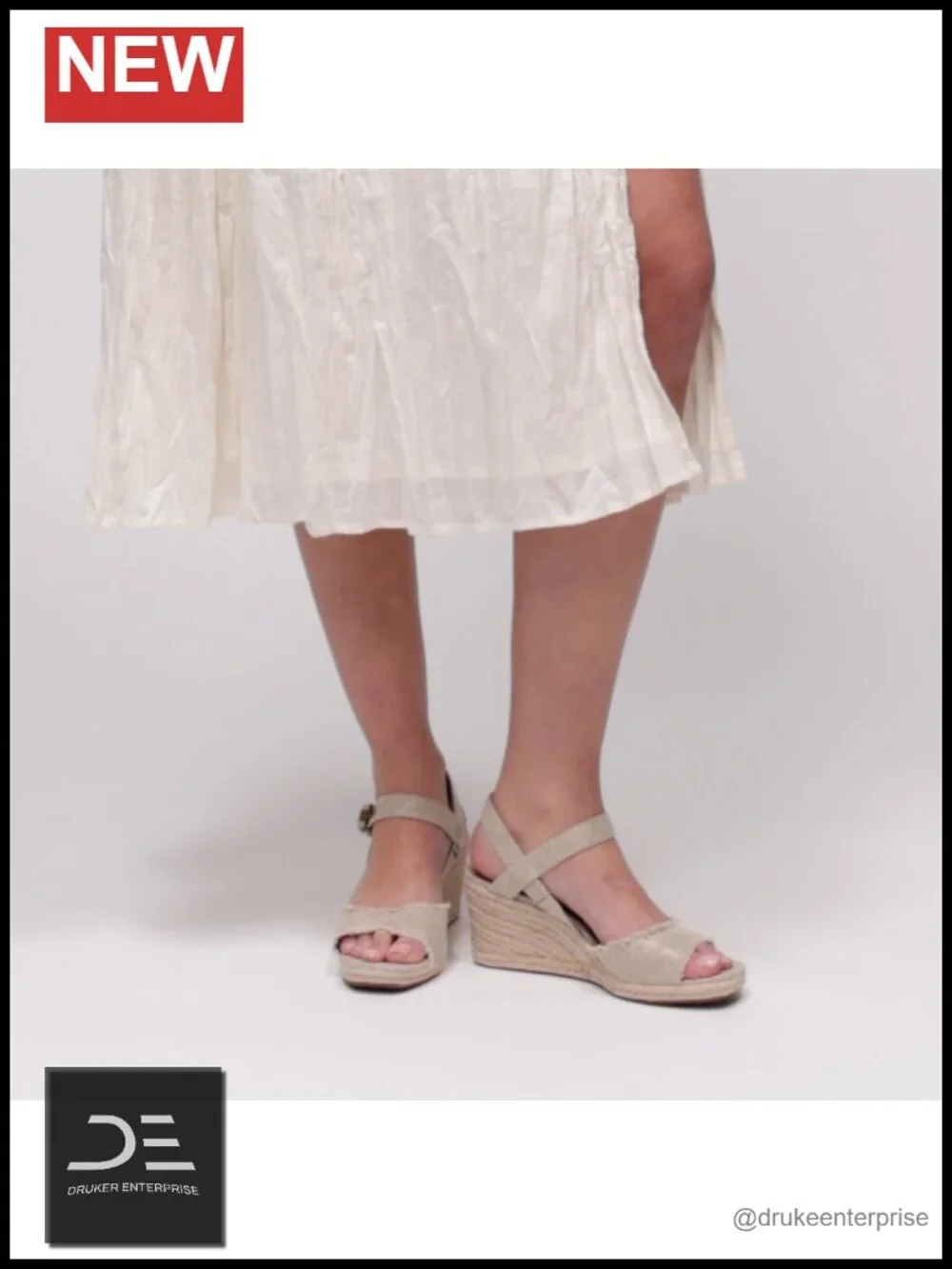 Espadrille Wedge Sandal Ankle Strap Open Toe Jute Wedge Heel